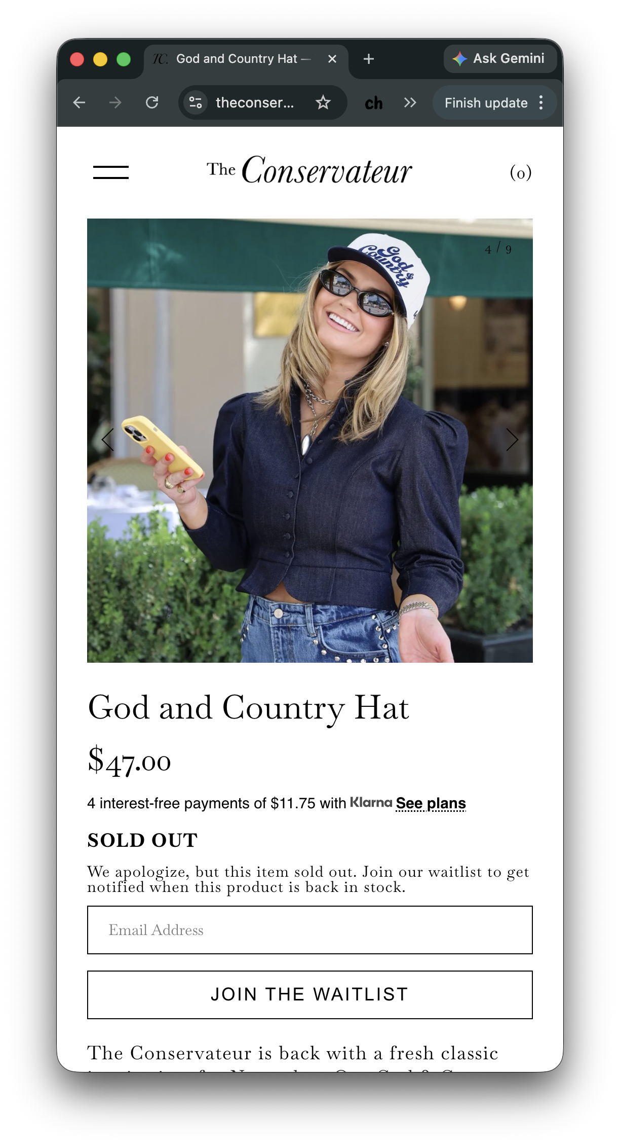 God & Country Shop